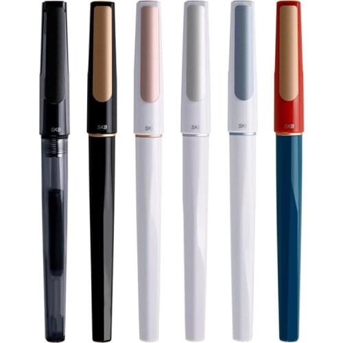 Luxury Elegant Fountain Ink Pen For School Office Supplies Writing Calligraphy Metal Cute Kawaii