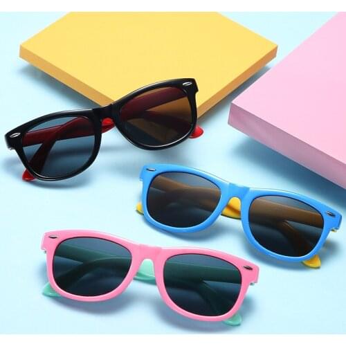 Polarized Children Sunglasses Silica Gel Safety UV Protection Sun Glasses for Kids Boys Girls Cute Eyewear UV400 Luxury Brand