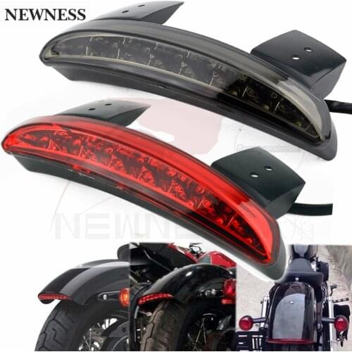 Bike Motorcycle Lights Rear Fender Edge Red LED Brake Tail light Motocycle For Harley Touring Sportster XL 883 1200 Cafe Racer