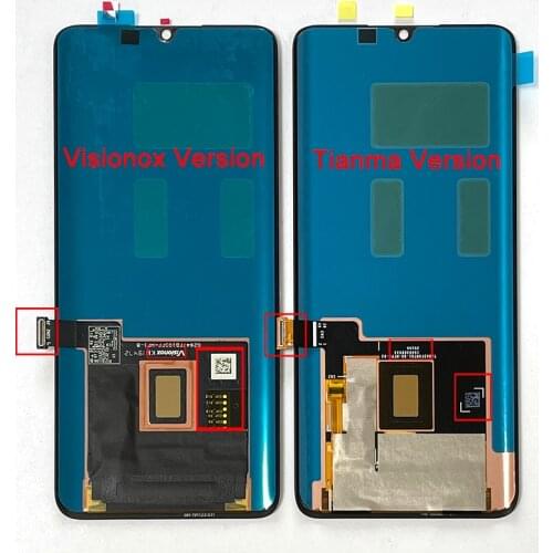 Original Amoled For Xiaomi Mi Note 10/Mi Note 10 Lite LCD Display Screen Touch Panel Digitizer For Xiaomi Note 10 Pro CC9 Pro