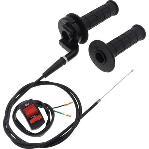 22mm Twist Throttle Handle Grip Kit with Cable ON/OFF Switch for 125CC 150CC 250CC ATV Dirt Quad Pit Bike