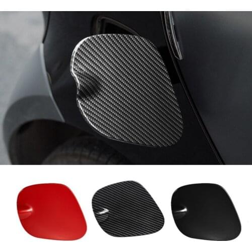 Black Red Car Fuel Tank Sticker Cover Exterior Styling Moulding Trim for Smart fortwo 2015 2016 2017 2018 2019 2020