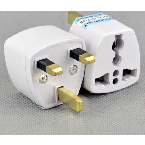 For Universal Travel Power Plug to UK AC Plug adapter ( 3-prong ) electrical plug DHL 1000pcs