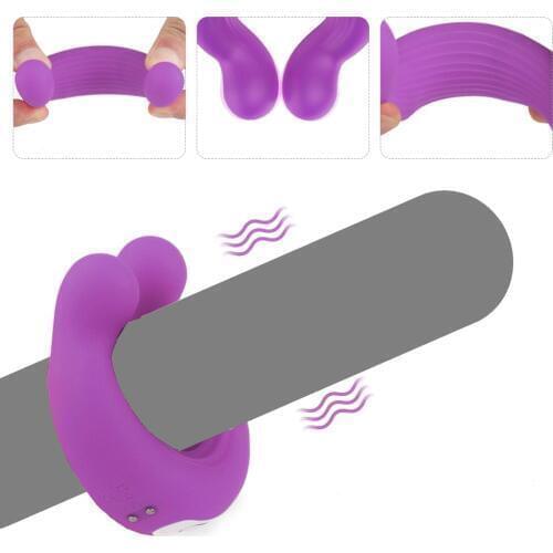 Dual Head Vibrator 9 Frequency Vibration USB Charging Sex Toys for Couple Vibrator Flirt Nipple Clitoris Stimulation Sex Product