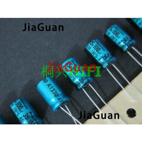 20PCS NEW RUBYCON RX30 35V100UF 8X11.5MM Electrolytic Capacitor rx30 100uF/35V 130 degrees 100UF 35V