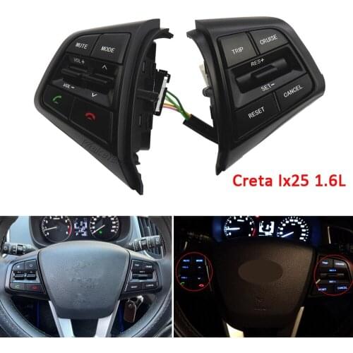 Steering Wheel Phone Cruise Control Remote Control button For Hyundai ix25 creta 1.6 2.0 2016-2019 96700C90004X 96710C90104X