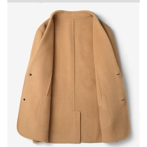 Winter Autumn Double-side Woolen Jacket Men 200% Wool Coat Windbreaker Short Mens Jackets and Coats Abrigo Hombre MY2996