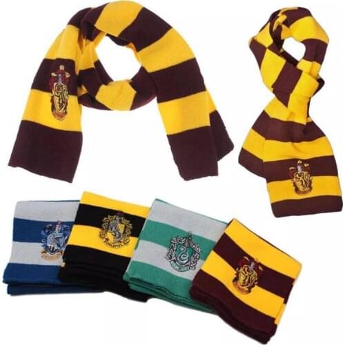 2021 Hot New Child adult School Tie Cosplay Scarf magic school Harris scarf Kids Women Men Scarf Halloween Anime Magic Prop