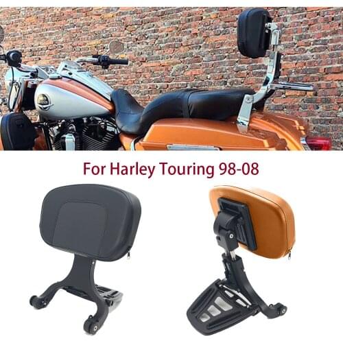 Motorcycle Multi-Purpose Driver Passenger Backrest For Harley Touring Road King Road Glide Street Glide 1998-2008 FLHRC