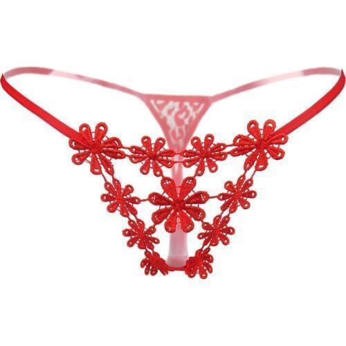 New Women Sexy Underwear Low Waist Thong Panties Ladies Lace G String Perspective temptation Sexy black Female Underwear Briefs