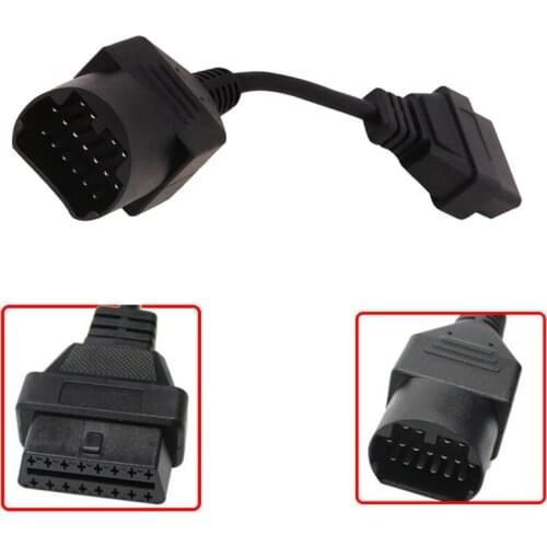 New OBD 2 Cable for Mazda 17 Pin OBD2 OBD II Cable to 16 Pin Connector Adapter Male Cord Diagnostic Tools Extension Cable