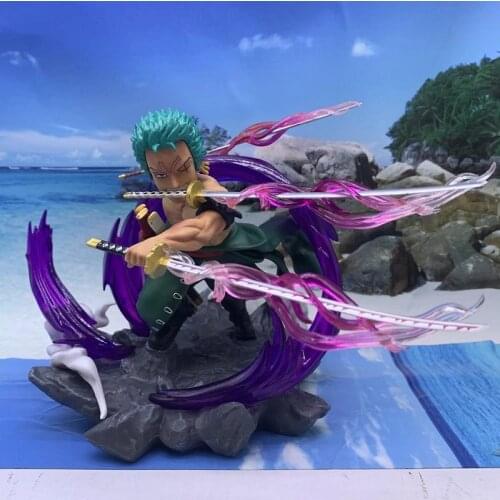 One Piece Figure GK Three thousand world Roronoa Zoro Action Figures Straw hat group PVC Model Figure Doll children gifts