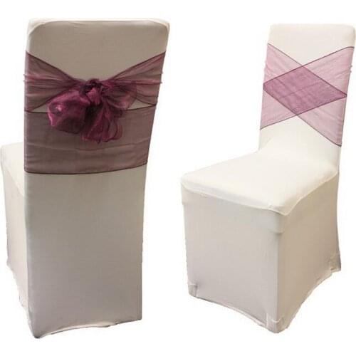 Cream celebrated spandex covers, anti-dust protective chair covers