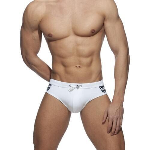 Simple Triangle Bikini Swimwear Men Sexy Close Men Swimwear Black And White Briefs Mens Swimsuit New Racing Men Swimming Trunks