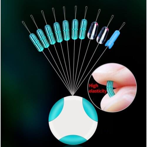 Fishing Space Beans Silica Gel Swivels Clip Connectors Fish Float Stopper Sub-Line Fishing Tackle Accessories 2#3#4#5#6# X432G