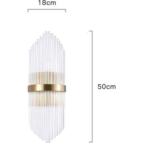 A Living Room Crystal Lamp Originality Northern Europe Restaurant Hotel Villa Corridor Stairs The Raft Glass Rod Wall Lamp