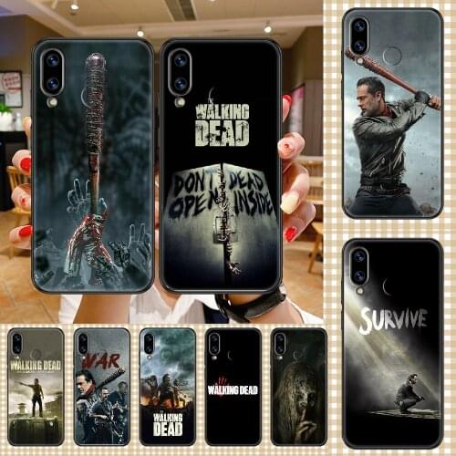 TV The Walking Dead Phone case For Huawei Honor 6 7 8 9 10 10i 20 A C X Lite Pro Play black trend waterproof fashion cell cover
