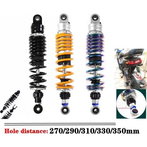Universal 1pcs 270mm - 350mm Motorcycle Adjust Damping Rear Shock absorber Rear Suspension For Honda Yamaha Kawasaki Suzuki