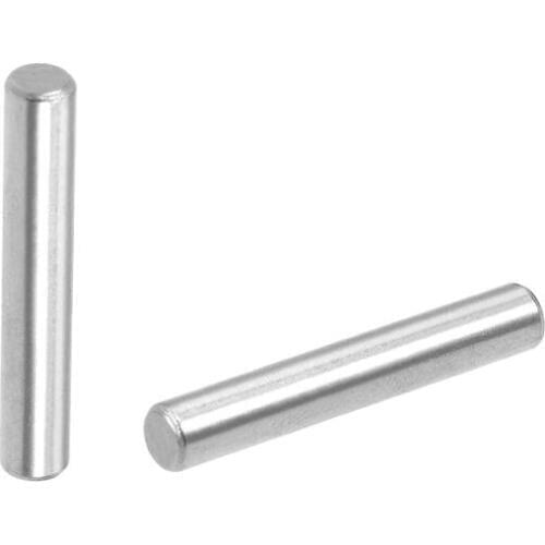 UXCELL 50Pcs 4x25/26/28mm Dowel Pin 304 Stainless Steel Shelf Support Pin Fasten Elements Silver Tone Anti-rust Anti-corrosion