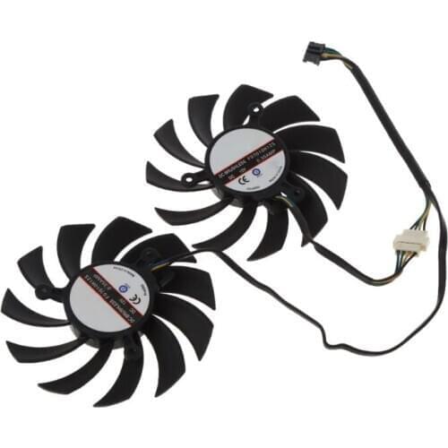 FD7010H12S 75MM 4pin Cooler Fan Graphics Video Card Fan For MSI Radeon Sapphire 6930 7850 GTX 550 750 770 Ti 7870 Cooling C26