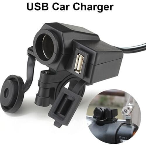 Power mobile phones tablets navigation GPS Motorcycle Lighter 2.1A USB Charger Waterproof Dustproof Power Adapter for Motorcycle