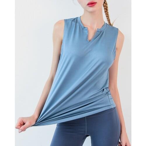 Yoga Shirt Women Gym Shirt Quick Dry Sports Shirts Cross Back Gym Top Womens Fitness Shirt Sleeveless Sports Top Yoga Vest
