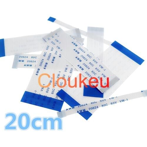 0.5/1.0mm 20cm FFC FPC flexible flat cable 4P 5P 6P 7P 8P 9P 10P 12P 14P 16P 18P 20P 24P 26P 28P 30P 32P 34P 36P 40P 45P 50P 60P