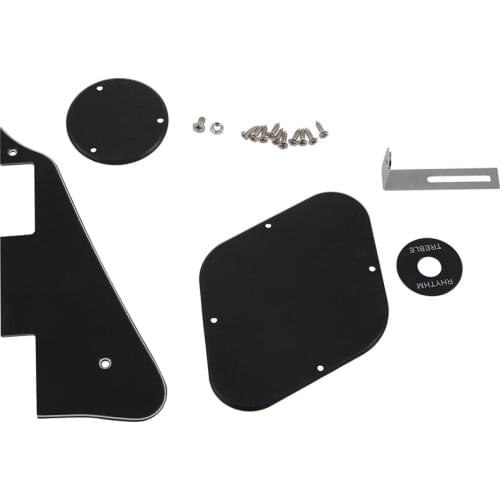 1set Black Pickguard /Cavity /Switch Covers/Pickup Selector Plate /Bracket/Screws for LP Guitar Style