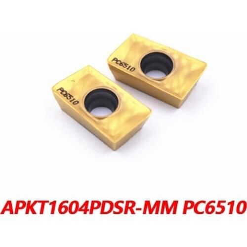 10pcs APKT 1604 PC6510 Turning Tool Milling Inserts Used For Finishing And Semi-finishing Of Iron APKT1604 Factory Outlet 100