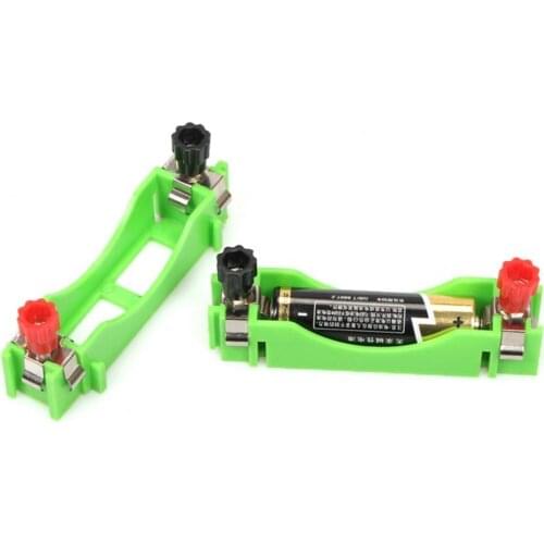 2Pcs Battery Box Physics Teaching Circuit Accessories ABS Series and Parallel Structure Battery Box for School