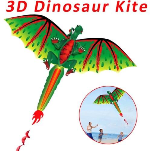 3D Dinosaur Kite Kids Fun Outdoor Flying Activity Game Family Outdoor Sports Toy Kids Gifts