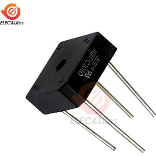 5Pcs IC Chips Bridge Rectifier KBPC1010 KBPC-1010 10A Output Voltag DC 1000V Single Phase Rectifier