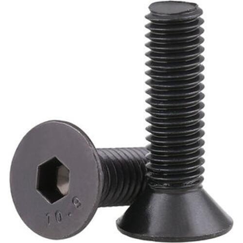 5pcs M2 10.9 level Countersunk head socket head cap screws Flat heads socket cap Nail flat cup screw 30mm-40mm Length
