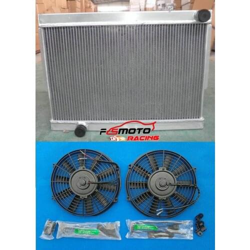 For HOLDEN TORANA LJ LC LH LX V8 Aluminum radiator +fan