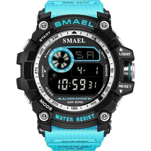 SMAEL Digital Watches Men Military Army Watches Running 50M Waterproof LED Clock Digital Watch Light 8010 Men Sports Watches
