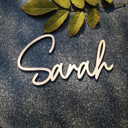 Pesonalized Wood Baby Name Sign Nursery Decoration Custom Name Sign Wedding Anniversary Baby Shower Party Gifts Home Adornment