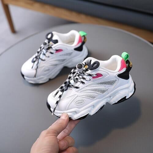 Childrens Sports Shoes 2021 Summer Toddler Girls Sports Shoes Soft Bottom Breathable Mesh Kids Shoes School Casual Running Shoe