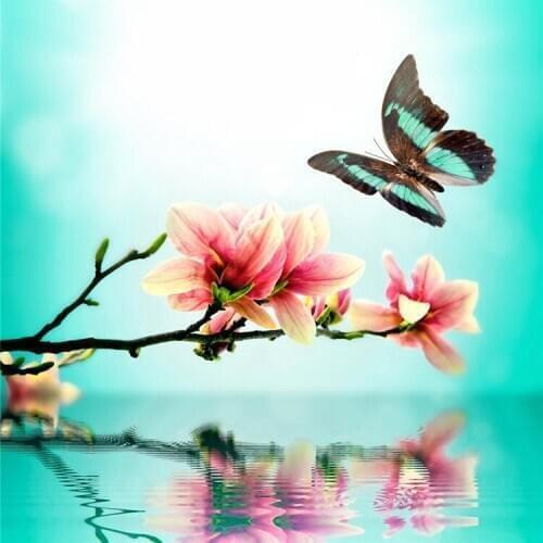 Evershine 5D DIY Diamond Painting Flower Butterfly Handicraft Rhinestone Picture Embroidery Cross Stitch Crystal Mosaic Painting