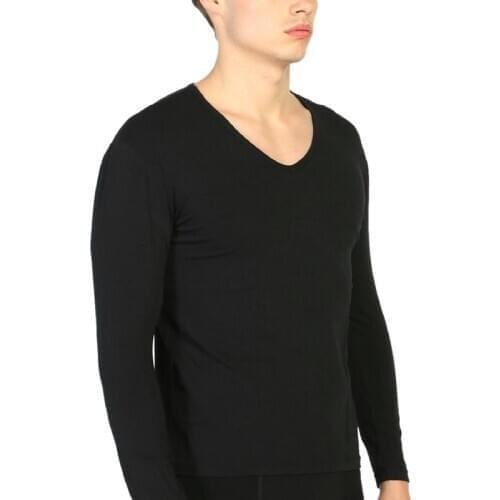 Focuswear - 10 pieces- long sleeve V-neck man t-shırt
