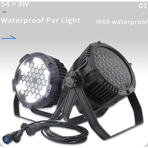 IP65 Waterproof Led Par Light 54*3W Outdoor Waterproof Stage Light 54x3w Led Par 64 Wall Wash Wedding Show Light