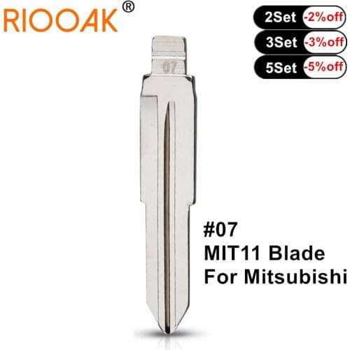 Metal Key Blade Replacement KD Flip Remote Car Key Blank #07 MIT11 For Mitsubishi Outlander Grandis ASX Pajero