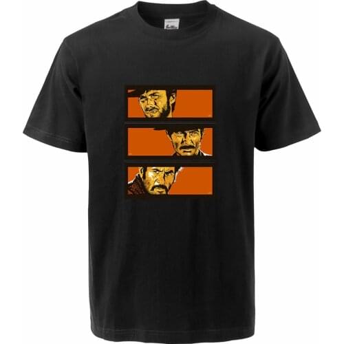 Movie Manga The Fistful Of The West T Shirt For Men Print Hip Hop Tees Round Collar Loose Fit Pattern Cotton Harajuku Tshirt