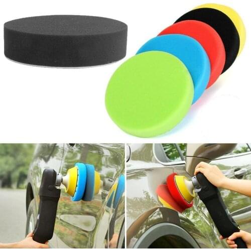 3/4/5/6 Inch Soft Flat Sponge Buffer Polishing Pad Kit For Auto Car Cloths Polisher Car Refurbishing Tool Car Wash Sponges