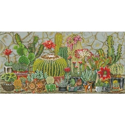 Prickly pear patterns Counted Cross Stitch 11CT 14CT 18CT DIY Chinese Cross Stitch Kits Embroidery Needlework Sets
