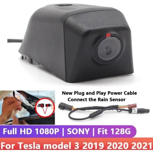 New Plug and play Car DVR Video Recorder Dash Cam Camera High quality driving recorder hd 1080P For Tesla model 3 2019 2020 2021