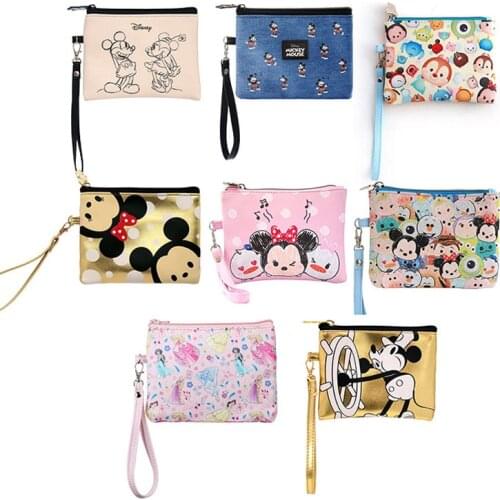 Disney Original Cartoon Mickey & Minnie Portable Toiletry Bag INS Style Waterproof Toiletry Bag Travel Cosmetics Storage Bag