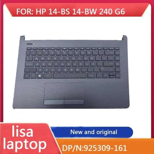 Suitable For HP 14-BS 14-BW 240 G6 Notebook Palm Pad Keyboard Touch Panel Without Backlight Grey Thread NEW