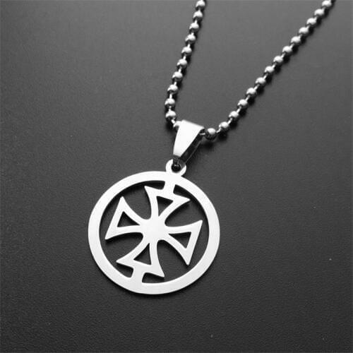 RONGQING 10pcs/lot Christmas Gift Titanium steel cross Stainless steel necklace Cosplay Gifts for Men Women 2018