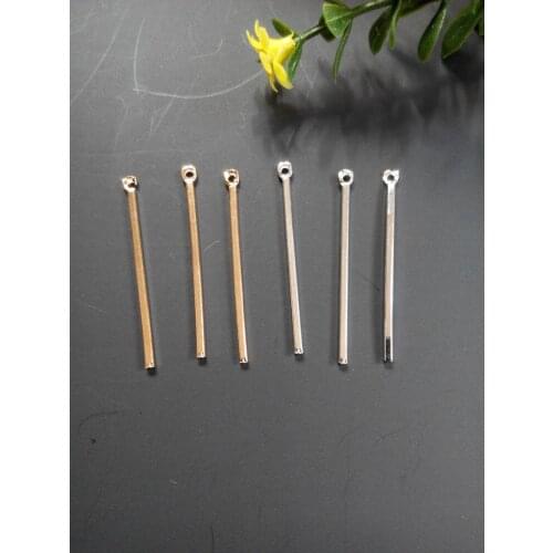 50pcs 3.0cm South Korea extremely simple ear hanging stick single pendant tassel diy handmade earrings ear ornaments accessories