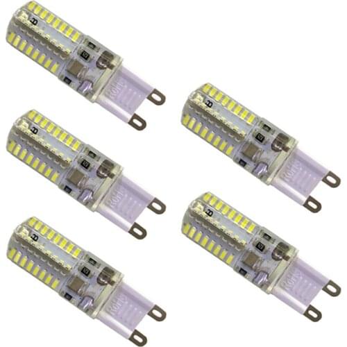 G9 LED SMD3014 64leds AC220V/110V Warm/Cold White Mini Corn led G9 Bulb 360degrees Lighting Replace 30/60W Halogen Lamp 5pcs/lot